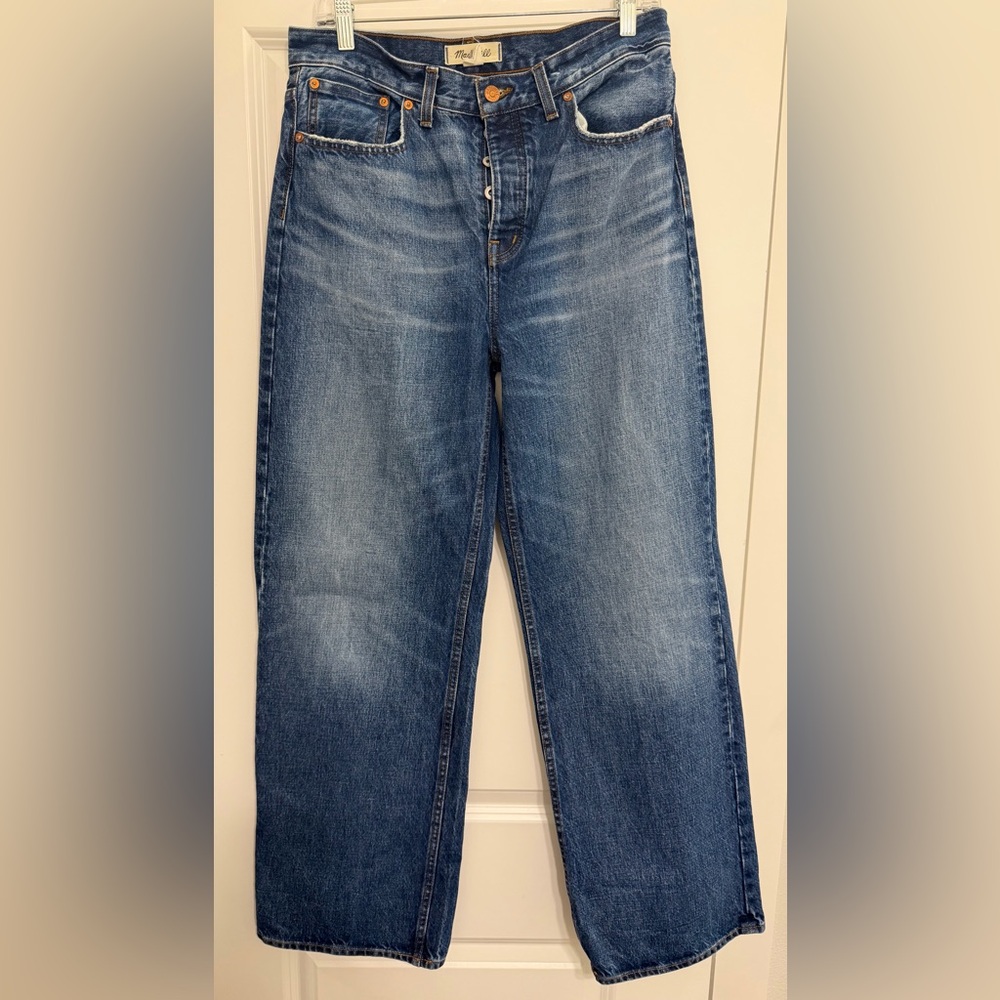 Like New Madewell Low Slung Baggie - Moffat Wash - Size 27 - Picture 5 of 10